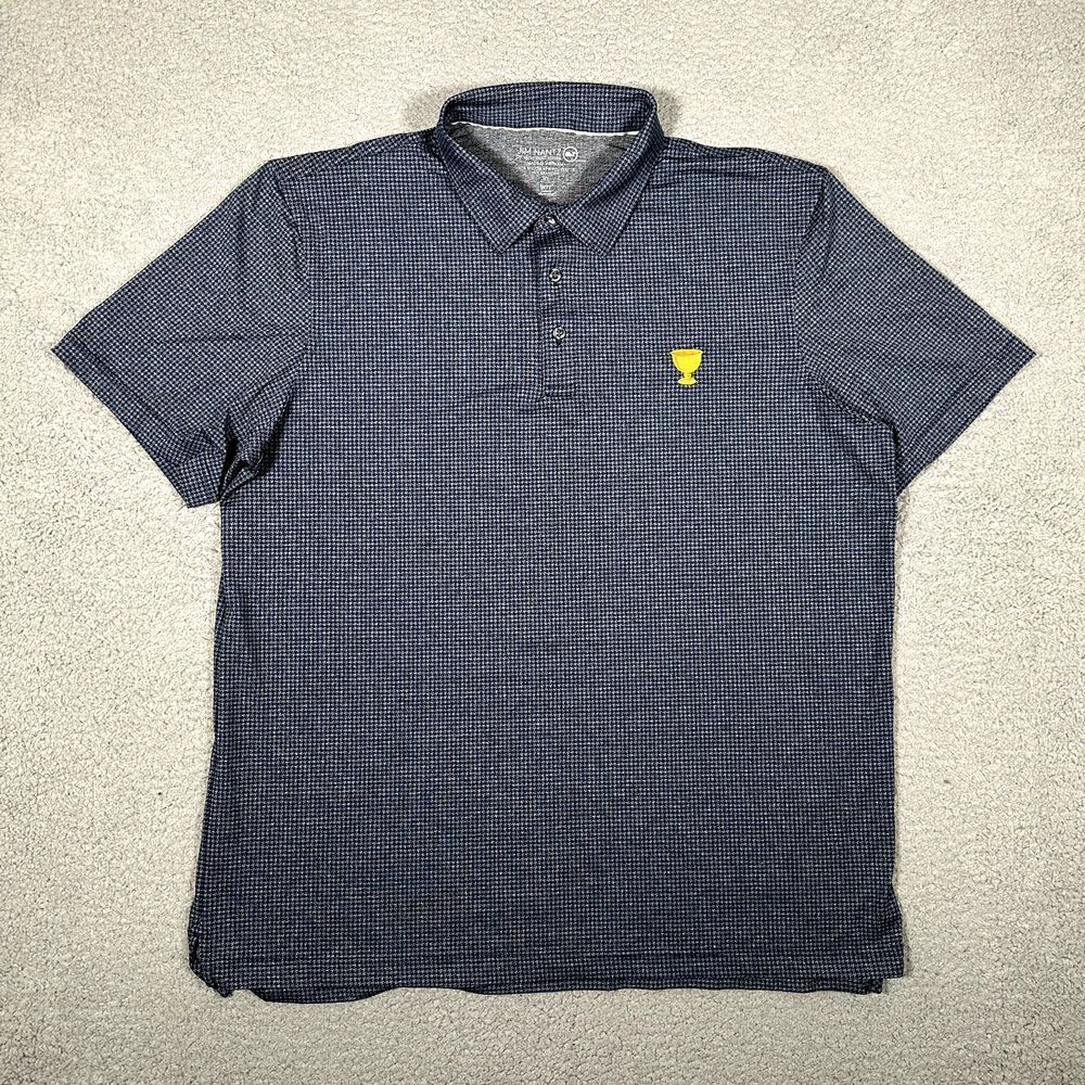 Vineyard Vines Blue Houndstooth Polo – Jim Nance Collection – Men’s XL
